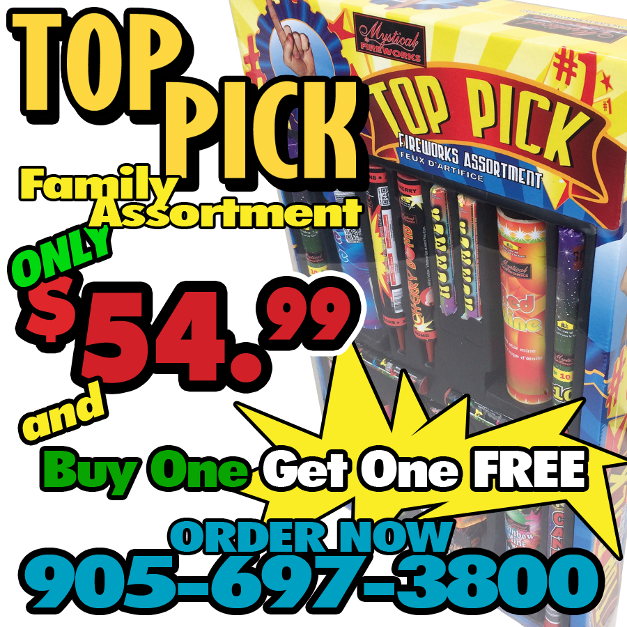 Top Pick Family Fireworks Assortment BOGO Special